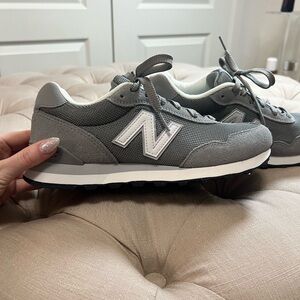New Balance Charcoal and White Sneakers